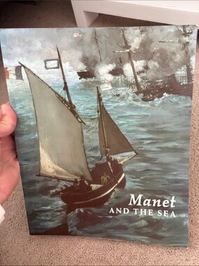 Manet and the Sea Decorative Coffee Table Book - Blue/Brown